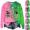 Women's Loose Comfortable Casual Fashionable Character Printing Round Neck Long Sleeved Sweatshirt