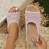 Fashion Summer Women Slippers Anti-slip Fashion Sandals Comfortable Roman Flat Slippers Casual Beach Outdoor Shoes Women Slides Women