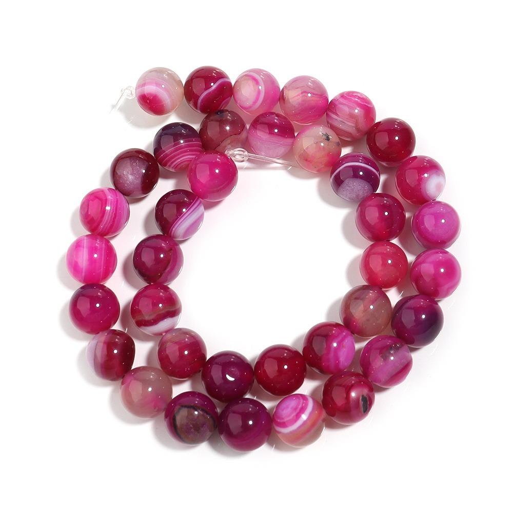 High Polish 1 Strand Agate Beads 4/6/8/10/12mm Round Beads New Gemstone Beads Jewelry Making