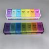 Weekly Pillbox Pill Holder Medicine Storage Case Drug Container Pill Box Tablet Storage Box Organizer 2 Layer 7 Cells Pill Case