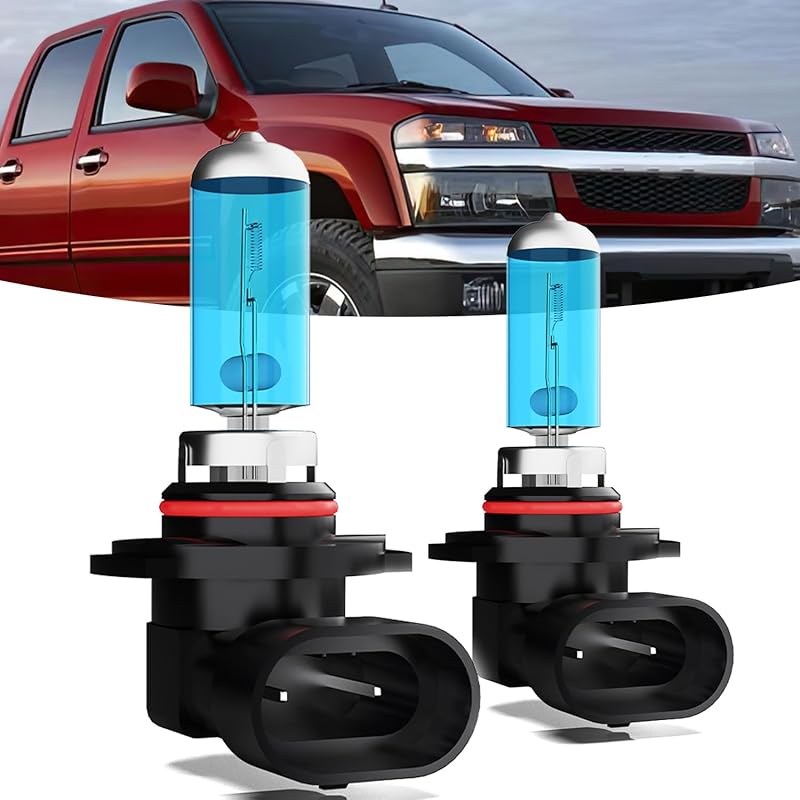 Halogen Headlights Fit For Chevrolet Chevy Colorado 2004-2008 Headlight Bulbs,9005/HB3/H10 High Beam+ 9006/HB4 Low Beam+ H11 Fog Light Combo,Plug And