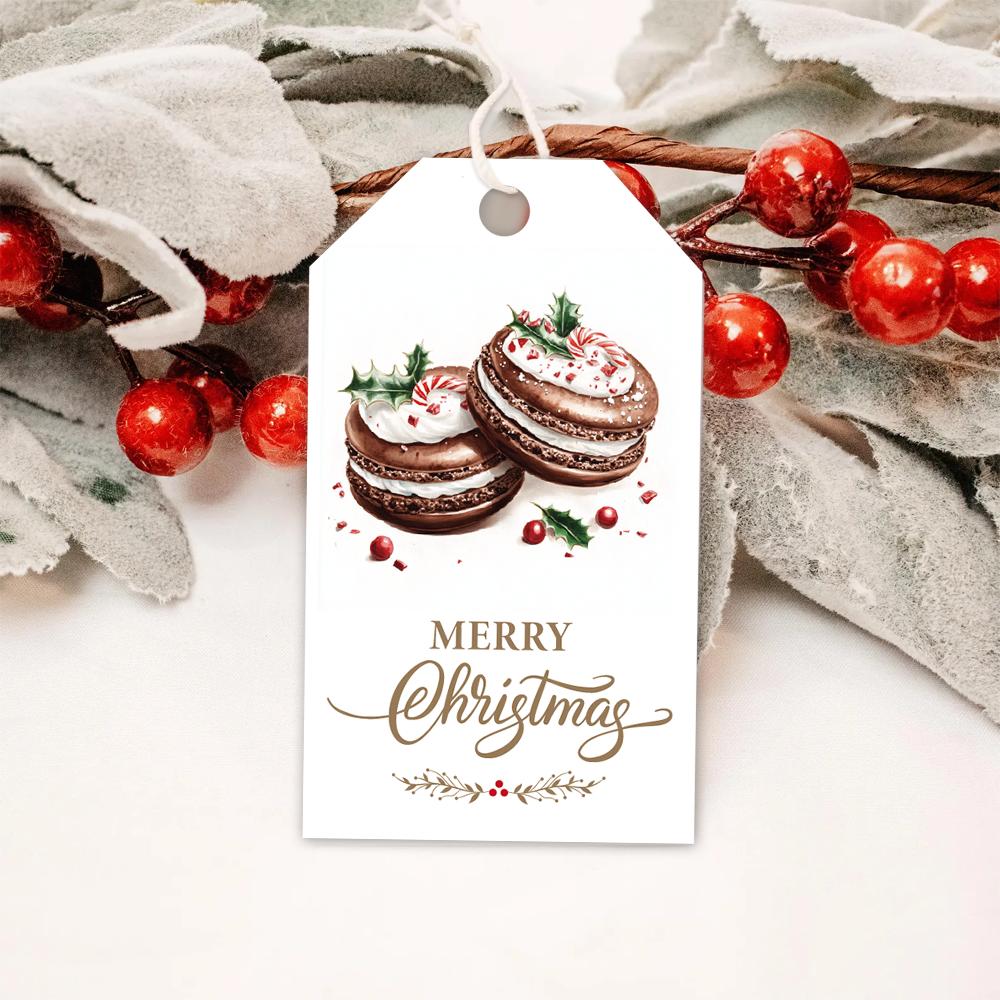 40pcs, Christmas tags, gift labels, party decorations, DIY cards, holiday home decor, greeting cards, party cards, gift twine