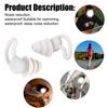 Soft Silicone Ear Plugs Waterproof Reusable 1 Pair Professional Swimming Sleep Noise Reduction Earplugs Sound Insulation Ear Protector
