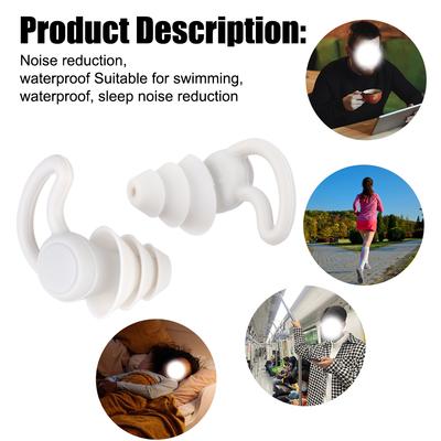 Мягкие силиконовые беруши водонепроницаемые многоразовые 1 пара профессиональные беруши для плавания и сна шумоподавления звукоизоляционные беруши защитные наушники