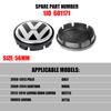 4Pcs 56/60/65/66mm For Volkswagen VW Original Hubcaps Car Wheel Center Cover Decoration Sticker Auto Hub Caps Replacement Badge