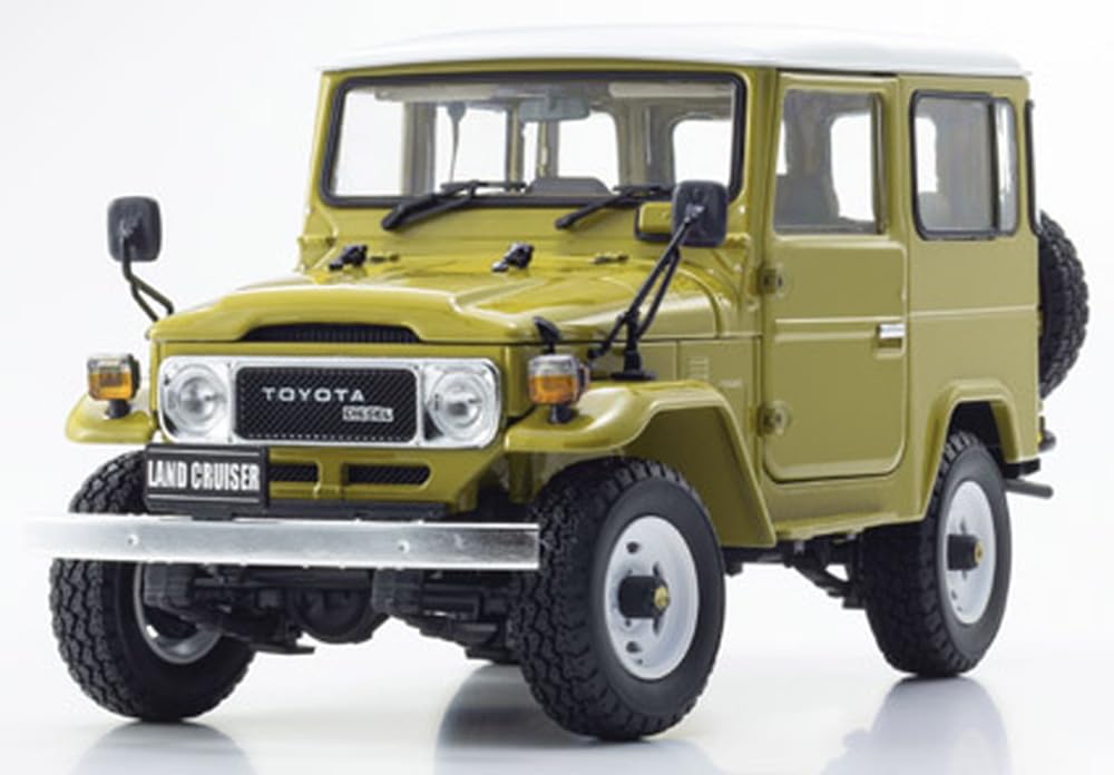 Kyosho Оригинальный фургон Toyota Land Cruiser 40, готовый продукт KS08971Y 1/18 (желтый)