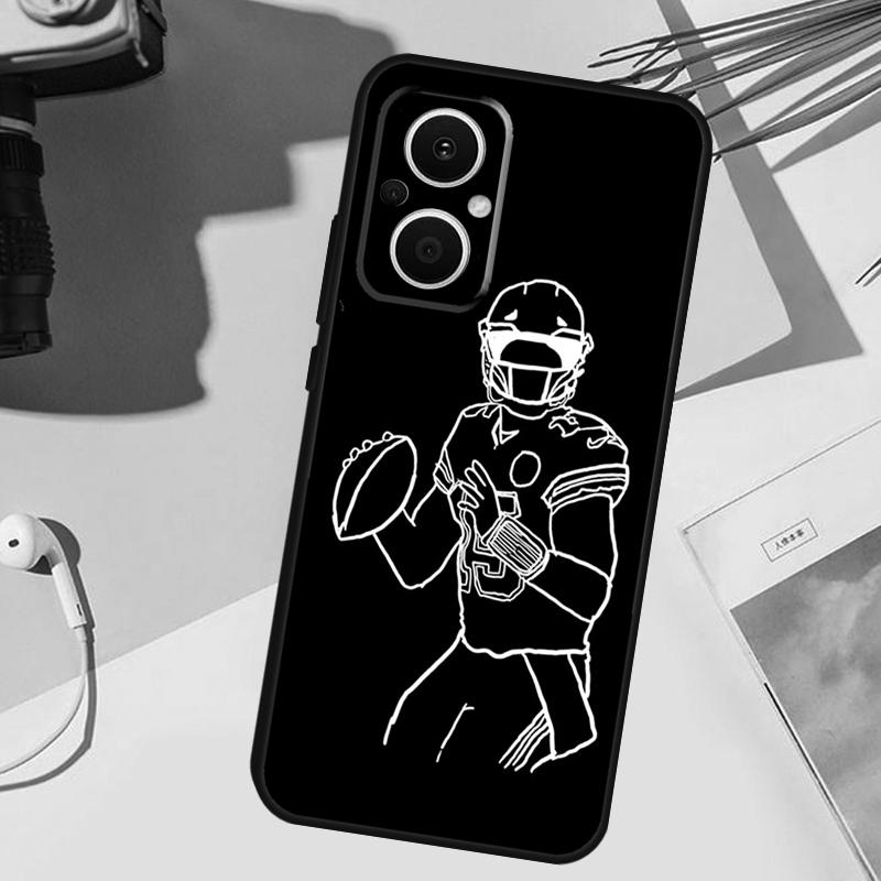 Спортивный чехол для игрока в американский футбол для OPPO Reno 13 F 10 11 12 14 Pro 11F 12F 14F 7 8 Lite OPPO Find X9 X8 X5 X6 Pro
