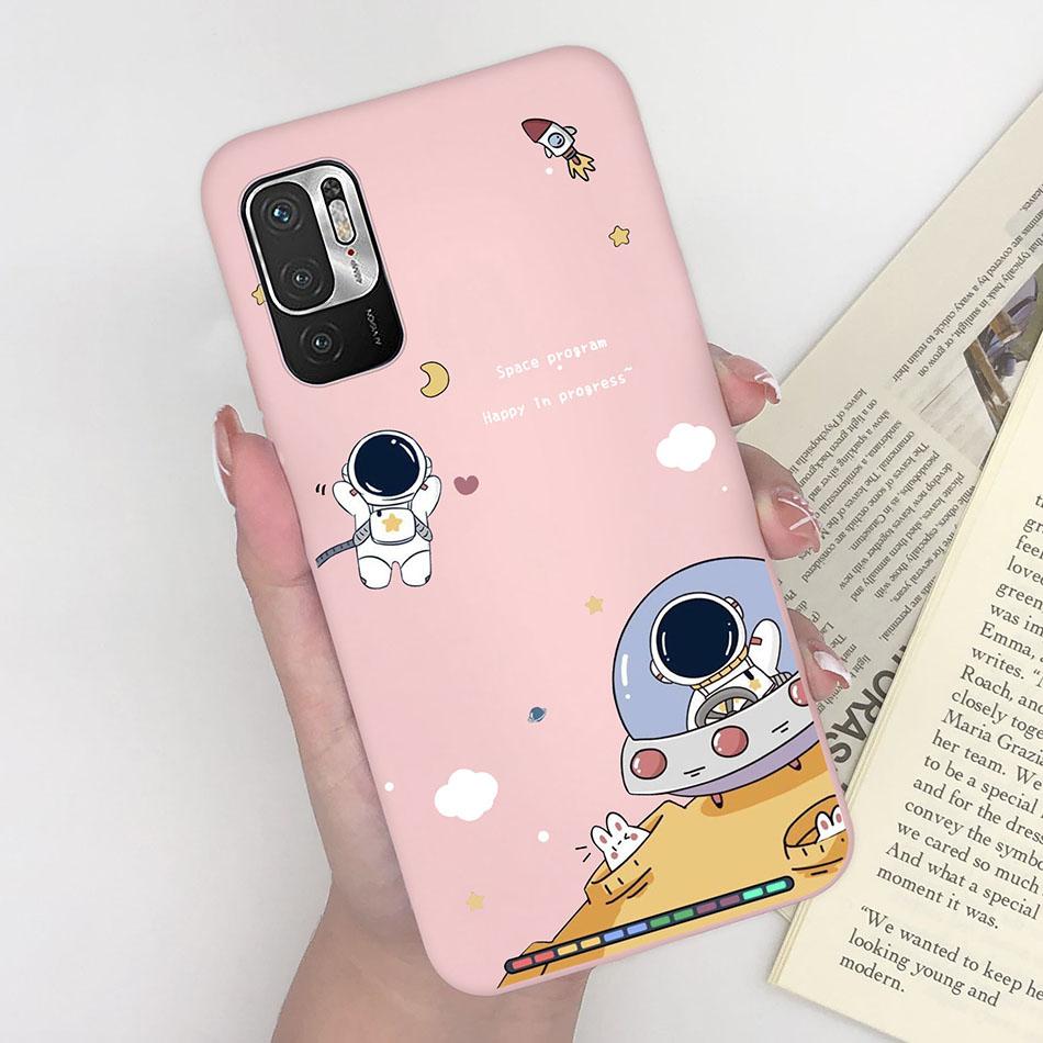 For Xiaomi Redmi Note 10 10T 11 SE 5G Case Pilot Cartoon Pattern Soft Silicone Back Cover For Xiaomi Poco M3 Pro 5G New Bumper