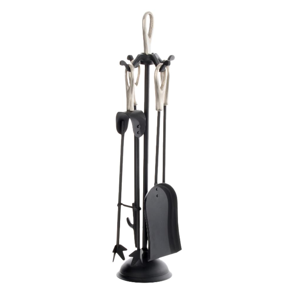 Leecroft Loop Top Companion Set Black/Pewter 25''