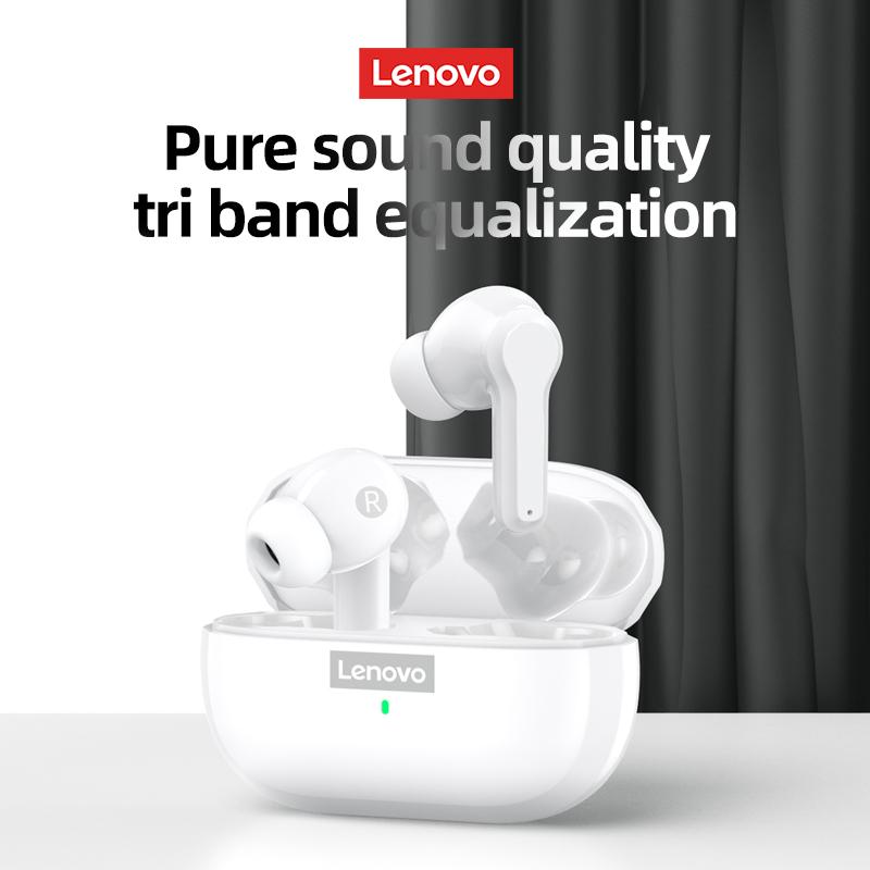 Оригинальные наушники Lenovo LP1S TWS, беспроводные наушники Bluetooth 5,0, водонепроницаемые спортивные гарнитуры, наушники с шумоподавлением и микрофоном