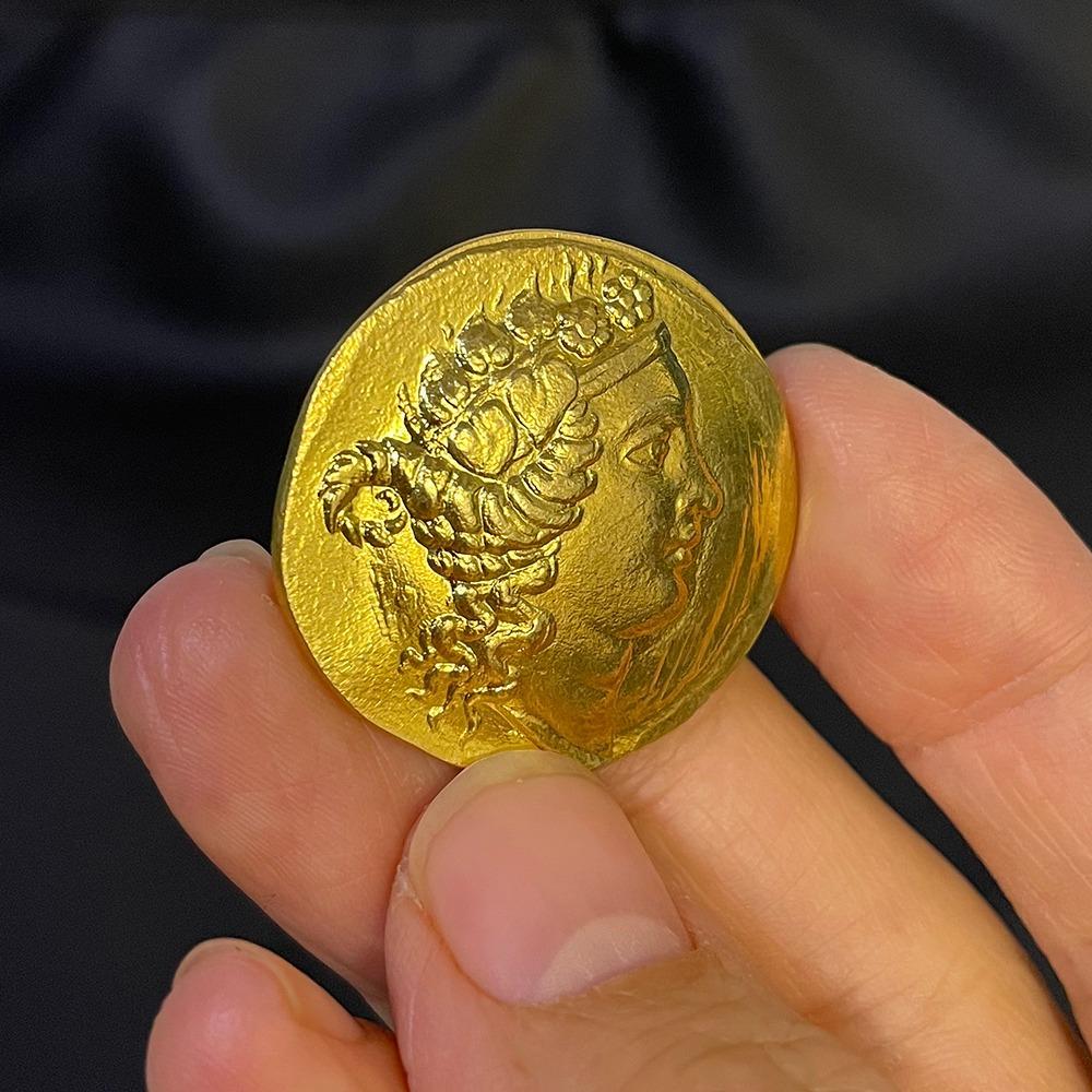 Древнегреческая мифология Дионис Бог вина Металлический значок Ремесло Монета Украшение Подарочная копия