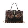 Elegant Retro Leopard Pattern Small Square Purse For Women Sophisticated Fashion Accessory