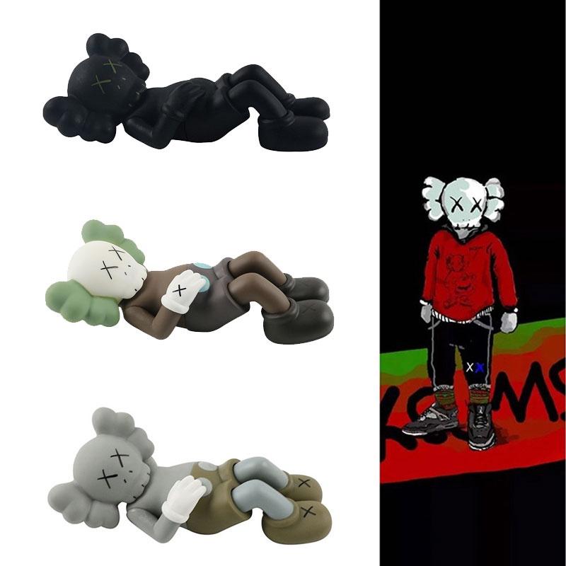 Улица Сезам Kaws Cos Кукла-переноска, Аниме Тренд Фигурка Оптом 17см, Материал ПВХ, Серый