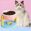 Suction Cup Type Pet Feeding Basin 3 Gear Height Adjustable Cat Bowl with Stand  Dog