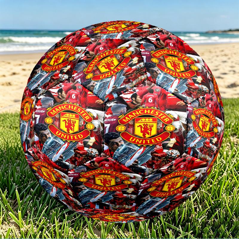 Футбольный мяч Manchester United F.C. Размер 5, из износостойкого ПУ, для матчевых тренировок и ежедневной практики, Подарок на день рождения для футбольных фанатов