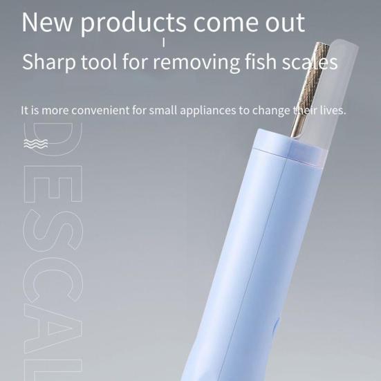 Electric Fish Scaler Remover Cordless Fish Scale Cleaner Rechargeable Waterproof Fish Scaler with Large Capacity Battery Stainless Steel Fish