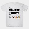 Футболка женская милая Этот риелтор любит собак мультфильм Harajuku принт Kawaii футболка летняя короткий рукав женская футболка топ футболка