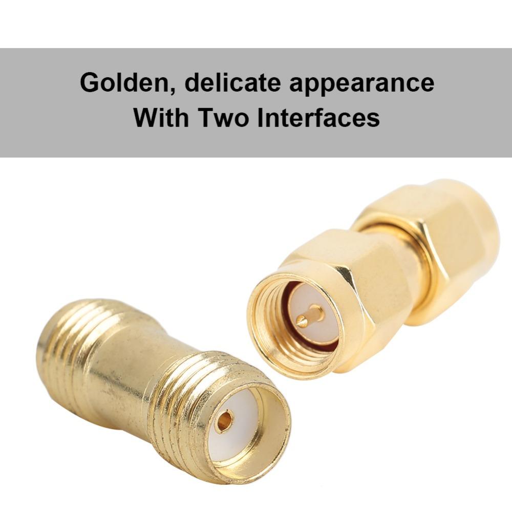 4PCS Double Pass Connector 2PCS SMA Male to Male Adapter Golden SMA Connector Kit  Technicians