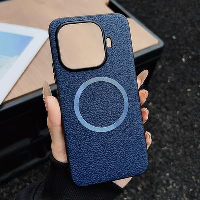 Чехол для телефона Xiaomi 17T 15T Pro, для Magsafe, магнитный, роскошный кожаный чехол для Mi 17T 15T, беспроводная зарядка, ударопрочный бампер