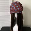 Vintage polka dot pleated beret women's thin breathable versatile painter hat high sense literary temperament newsboy hat