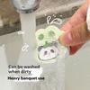 1/5Pcs Cute Cat Claw Glass Cleaning Brush Mirror Glass Wipe Adhesive Removal Magic Sponge Cleaner For Kitchen Bathroom