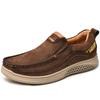 Pacecraft Shoes Men's Outdoor Slip-On Casual Business Shoes, Handmade Suede Leather, Comfortable & Non-Slip