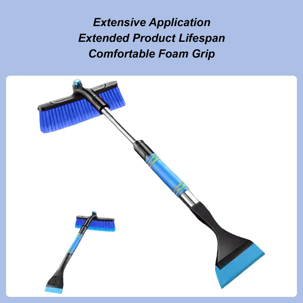 Snow Brush And Ice Scraper Extendable Heavy Duty Automotive Window Cleaning Shovel For Vehicle Truck SUV Window Frost Winter Men