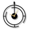 Металлические аналоговые настенные часы для дома и офиса | Большой размер, стильный, новейший декор для дома | (40 X 40 СМ) | Черный цвет (Включенная батарея)