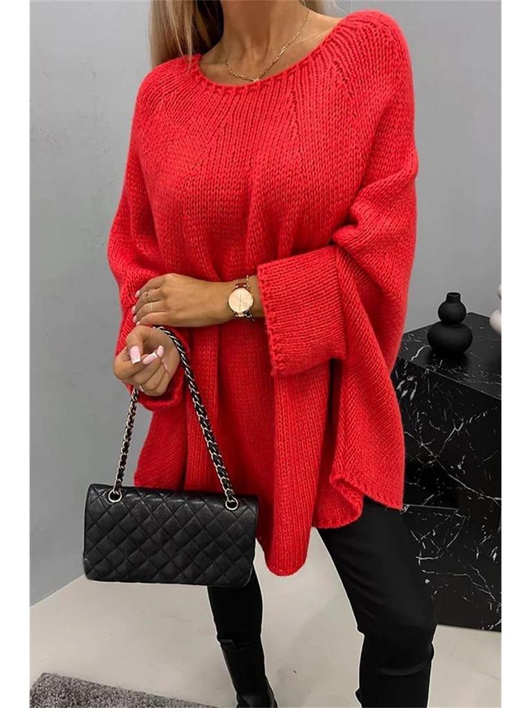 Женский вязаный шаль-накидка Осень/Зима 2024