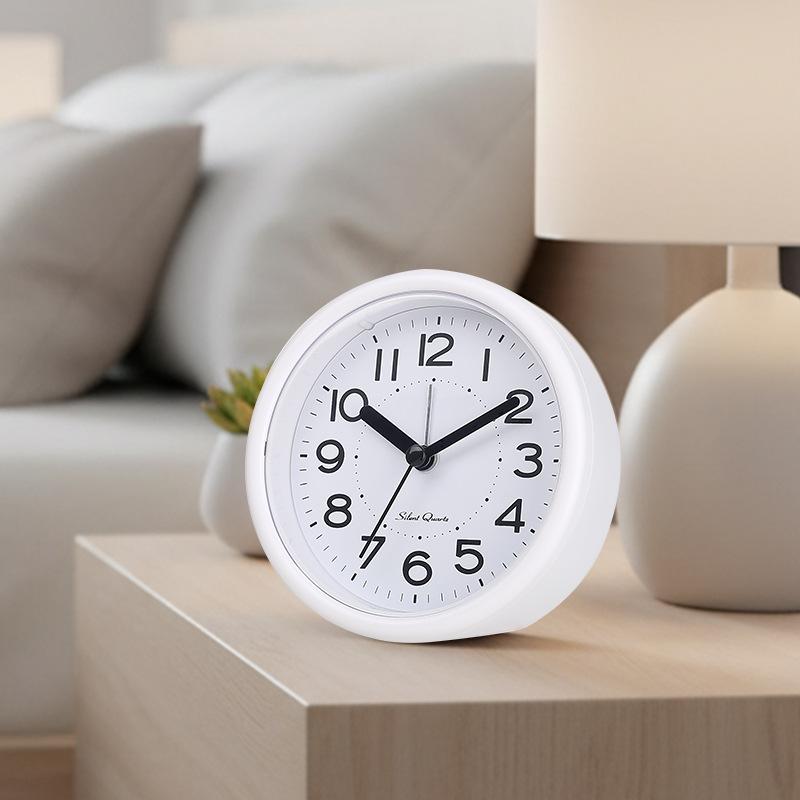 Bedside silent alarm clock, student wake-up tool, children's boys and girls study timetable, simple desktop mini alarm clock