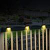 16pcs lampes solaires pour terrasse d'extérieur,lampes solaires étanches à LED pour escaliers extérieurs,marches-blanc chaud-brun