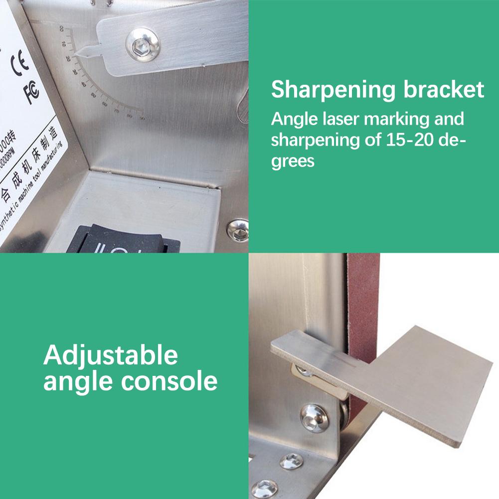 Маленькая шлифовальная машина 180 Вт, ленточная шлифовальная машина, 7 скоростей, регулируемая бытовая электрическая полировальная машина