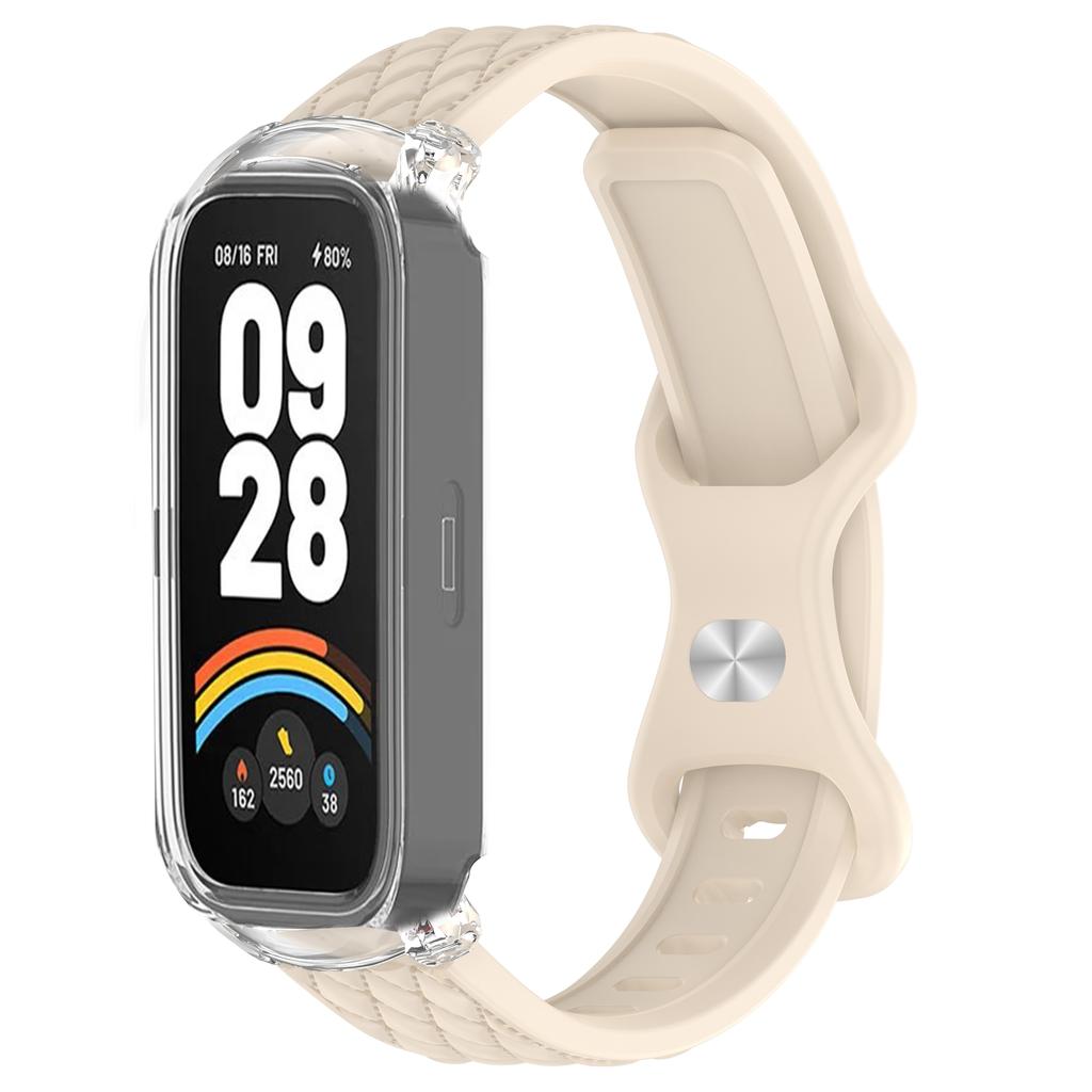 Чехол+Ремешок для Xiaomi mi band 9 8 active умные часы аксессуары sprot Силиконовый браслет correa ПК корпус Чехол для Redmi band 2 3
