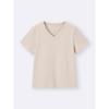 GU by Uniqlo Cotton Smooth V Neck T+ec