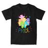 Rainbow Pride And Doodles Men Women's T Shirts Vintage Tees Short Sleeve Crewneck T-Shirt Cotton Plus Size Tops