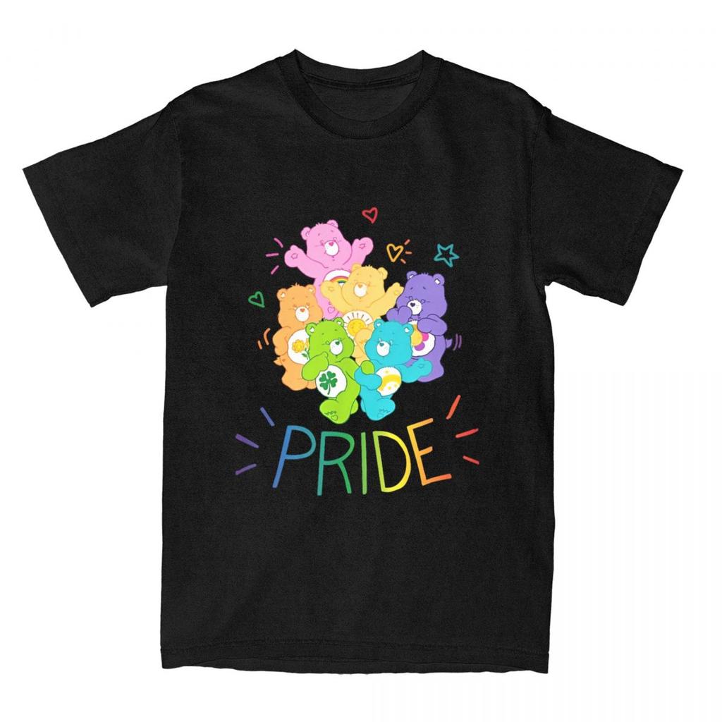 Rainbow Pride And Doodles Men Women's T Shirts Vintage Tees Short Sleeve Crewneck T-Shirt Cotton Plus Size Tops