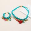 Summer Fashion DIY Shell Necklace 18K Gold Plated Waterproof Stainless Steel Jewelry Set for Gift & Party