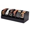 New Bamboo Belt Organizer 6 Compartments Multi-Functional Belt Rack Eco-Friendly Space Saving Belt Storage Box Bedroom