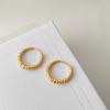 Нишевые серьги с текстурой золота, серьги-кольца, модные, ретро, в гонконгском стиле, универсальные, с ощущением высокого класса, серьги, трендовая атмосфера, обратно в школу