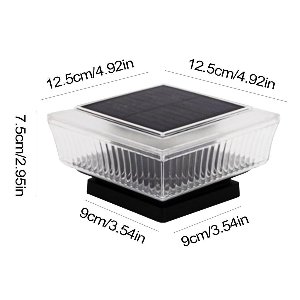 Солнечные столбовые фонари Уличные солнечные фонари Водонепроницаемая светодиодная лампа Для подъездной дорожки Лестницы Ворот Бассейна Заднего двора Палубы Балкона Веранды Дорожки