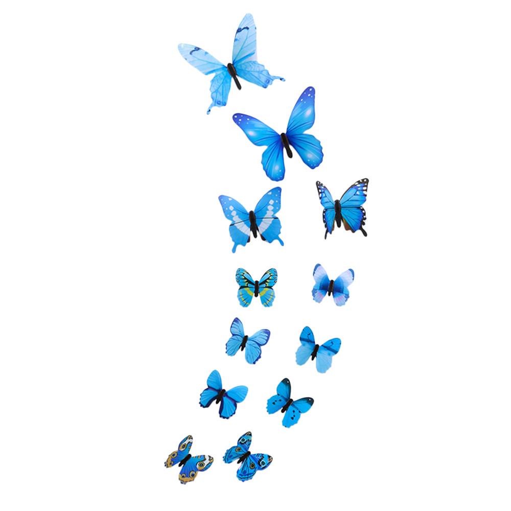12pcs Butterfly Design Decal Art Wall Stickers Room Magnetic Home Decor