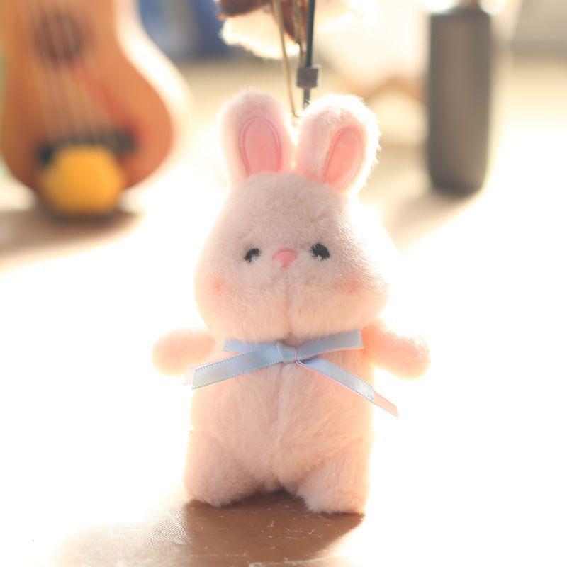 Милый маленький кролик кулон плюшевая игрушка кукла плюшевая игрушка кукла мультфильм сумка подвесной брелок
