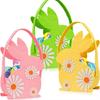3Pcs Easter Felt Bunny Basket Cute Rabbit Treat Bag with Handle Gift Storage Bags for Kids Favors Candy Bag Happy Easter Party Decor