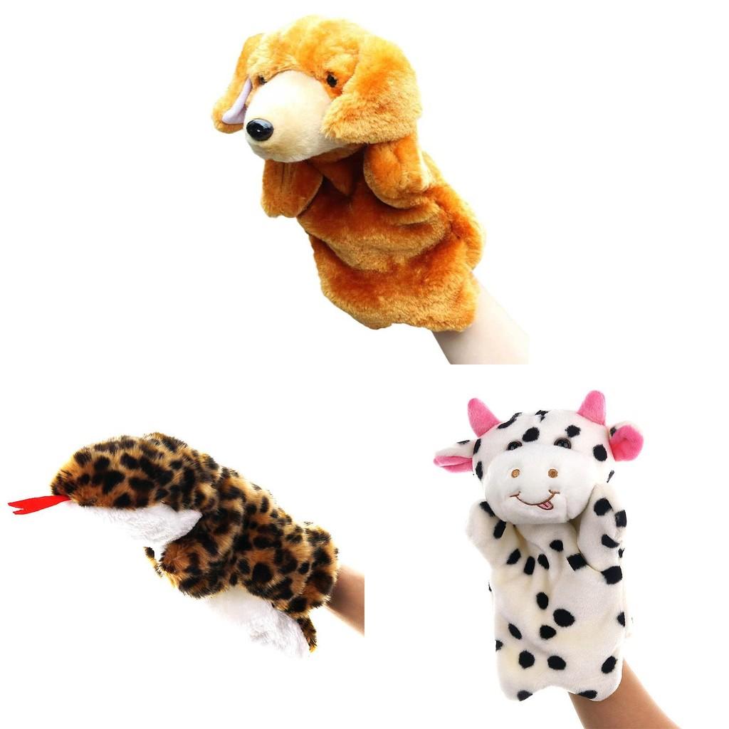 Zodiac Animals Plush Puppets Collection With Customizable Design For Nursery Performance Activities