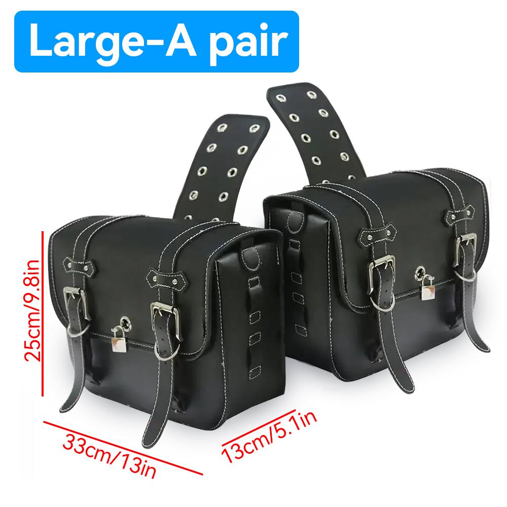 1 пара седельных сумок для мотоцикла, большая вместимость, боковые сумки для мотоцикла, инструмент для хранения для Honda/Yamaha/Suzuki, для большинства мотоциклов