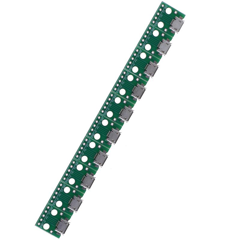 10 шт. Адаптер Micro USB на DIP 5-контактный разъем-розетка Плата-конвертер для печатной платы