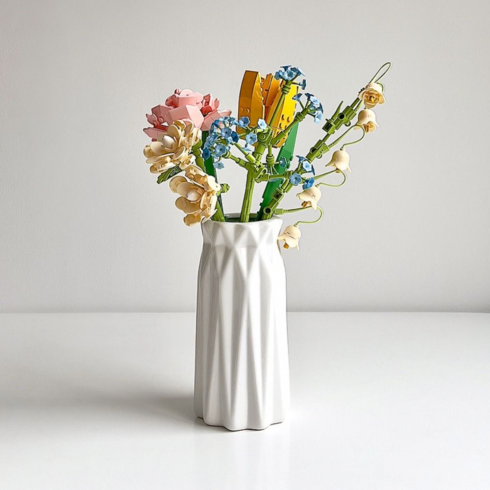 Imitation Ceramic Nordic Flower Vase Creative Flower Bottle  Home Decoration