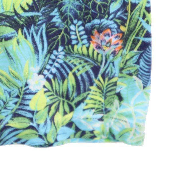 KENZO JUNGLE сделано в Японии Ботаническая футболка с коротким рукавом M Фиолетовая Женская Б/у