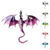 Colorful Enamel Dragon Brooch Pin For Men Women Retro Rhinestone Flying Dragon Cartoon Animal Lapel Pin Clothing Hat Decoration
