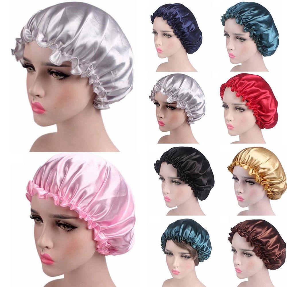 Wide Night Sleep Hair Care Lady Nightcap Head Cover Hair Cap Shower Caps Shower Hat Sleeping Hat
